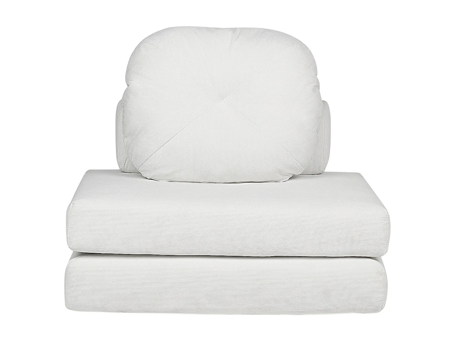 1-Sitzer Schlafsofa OLDEN Cord Cremeweiss