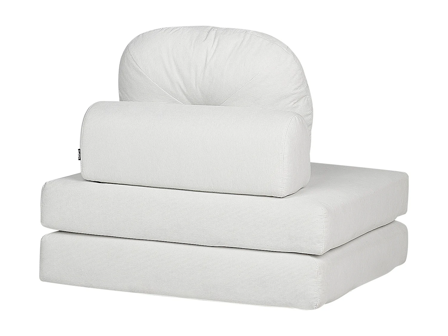 1-Sitzer Schlafsofa OLDEN Cord Cremeweiss