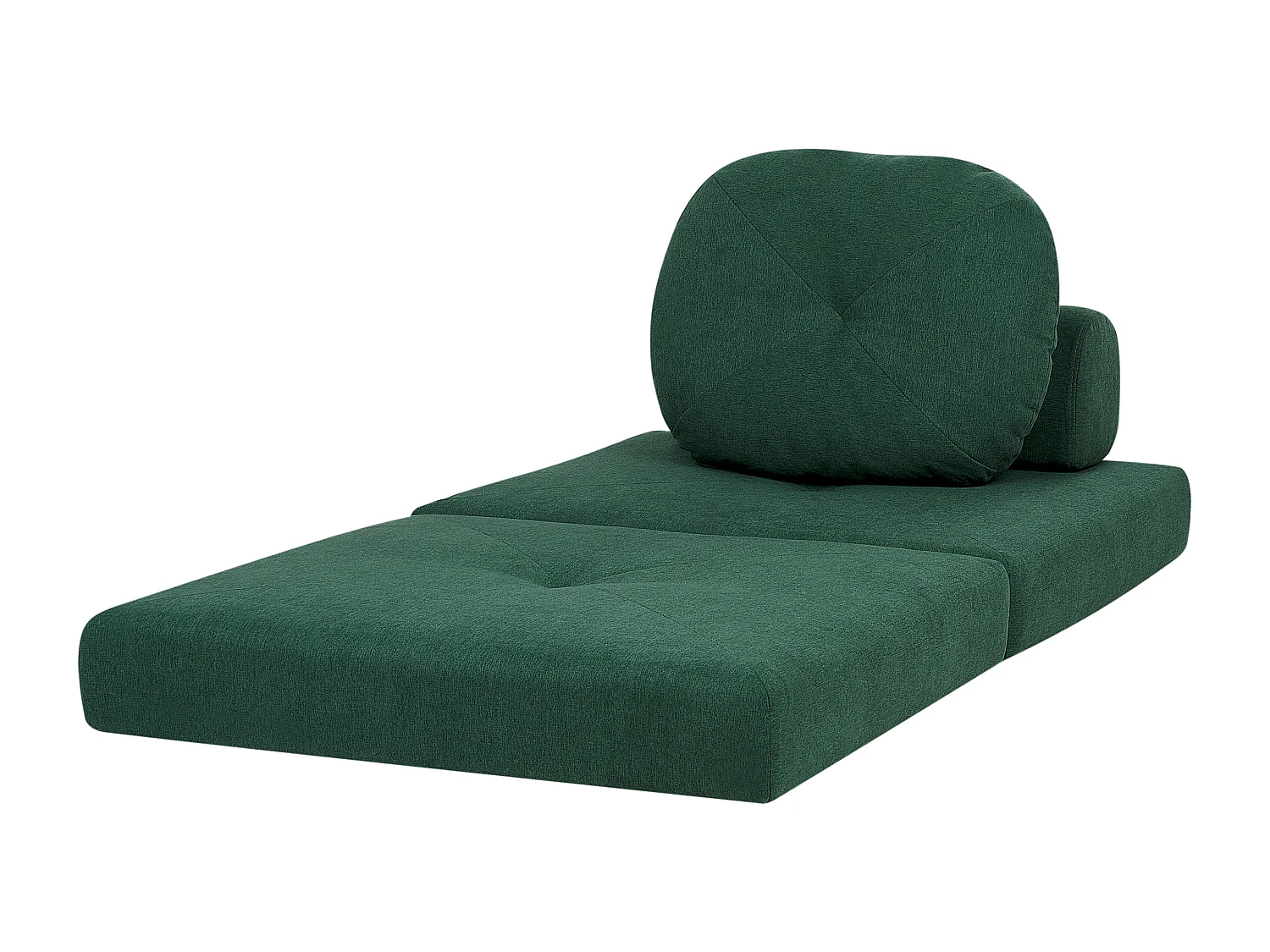 1-Sitzer Schlafsofa OLDEN Stoff Dunkelgrün
