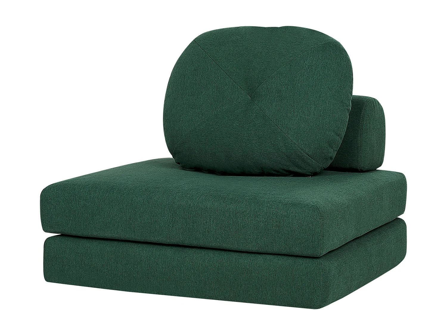 1-Sitzer Schlafsofa OLDEN Stoff Dunkelgrün