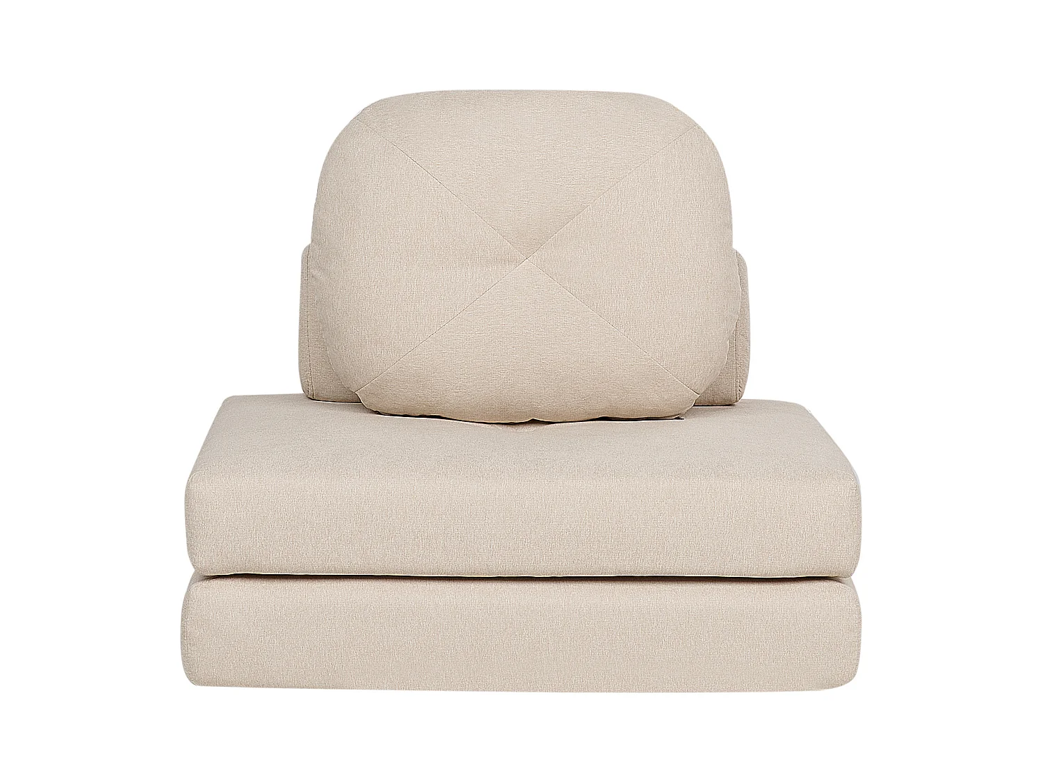 Divano letto singolo OLDEN Tessuto Beige chiaro