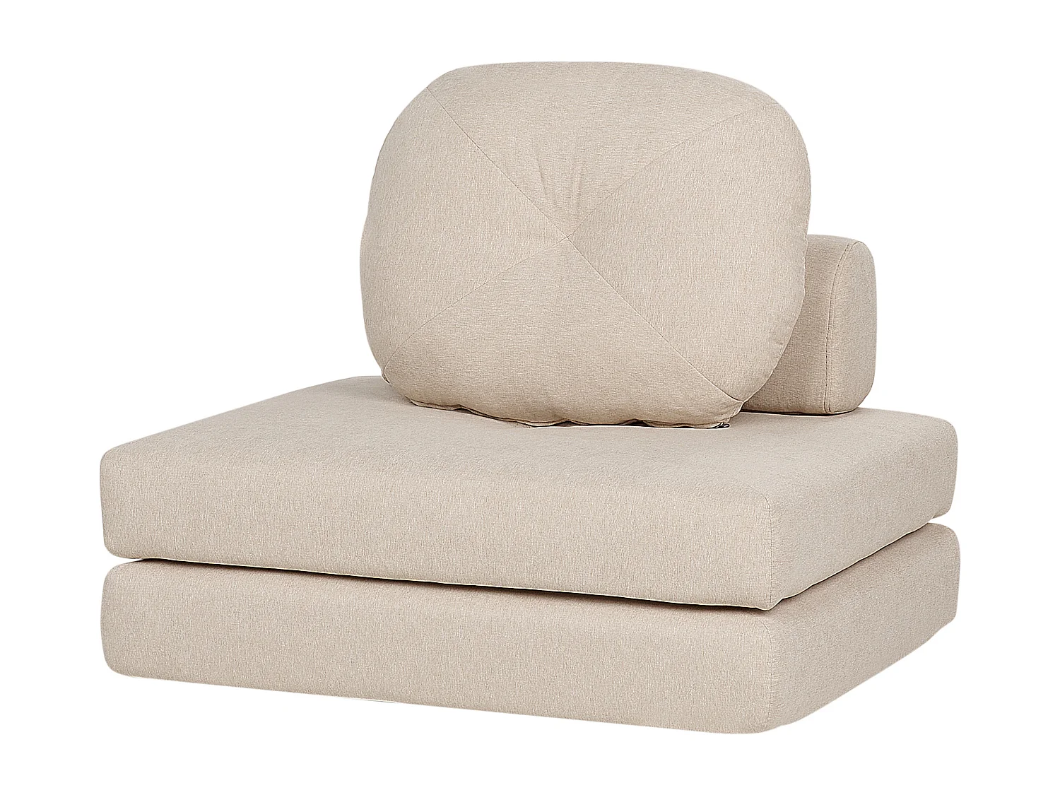 Fauteuil convertible OLDEN Tissu Beige clair