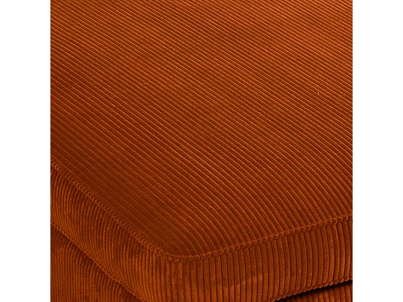 Canapé angle droit velours côtelé ambre Isla - Ambre