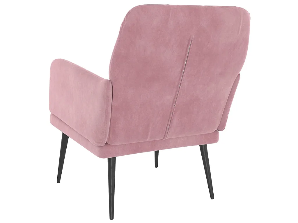 Fauteuil Rose 62x79x79 cm Velours
