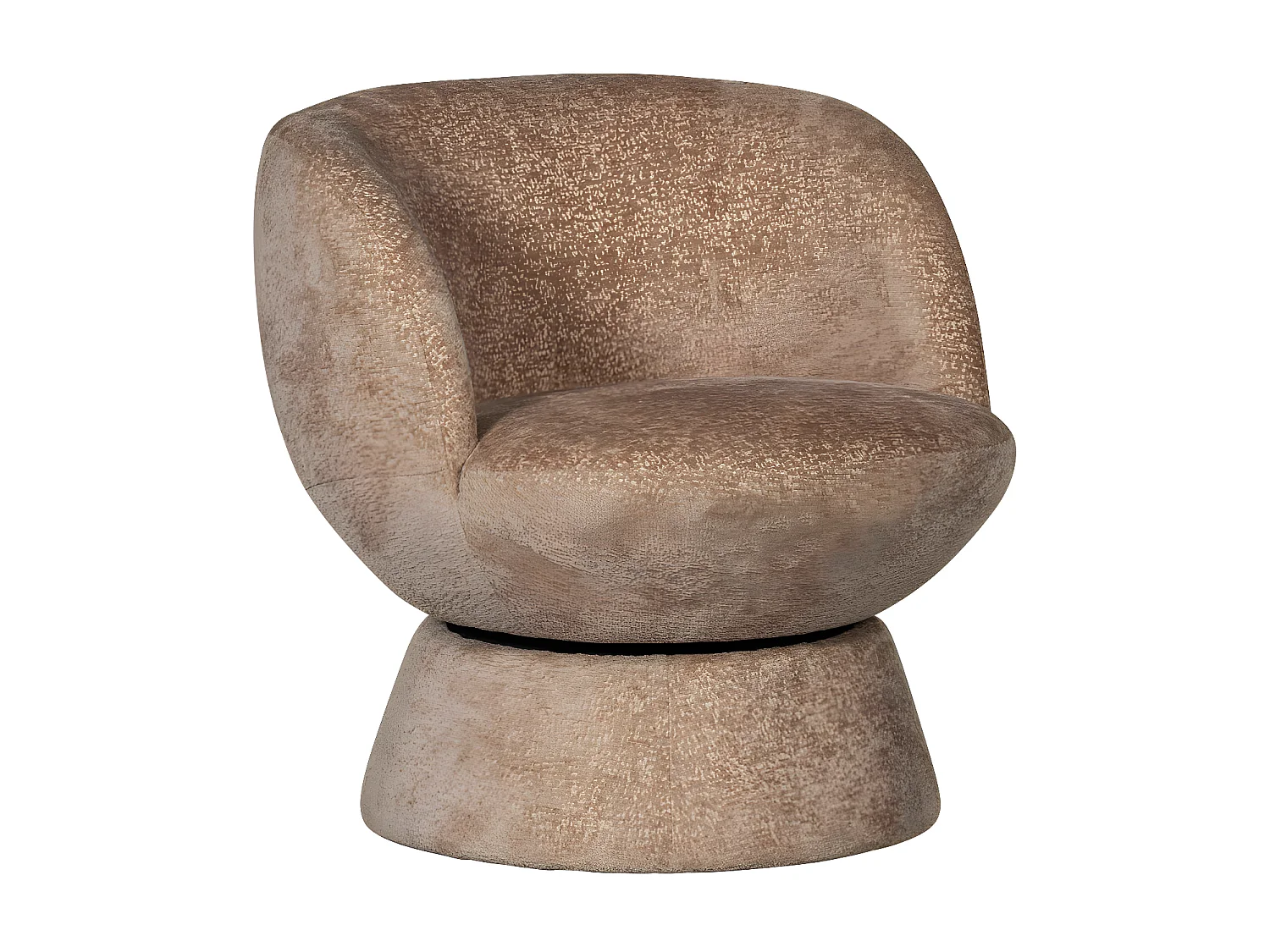 Shuffle - Fauteuil pivotant en tissu - Beige