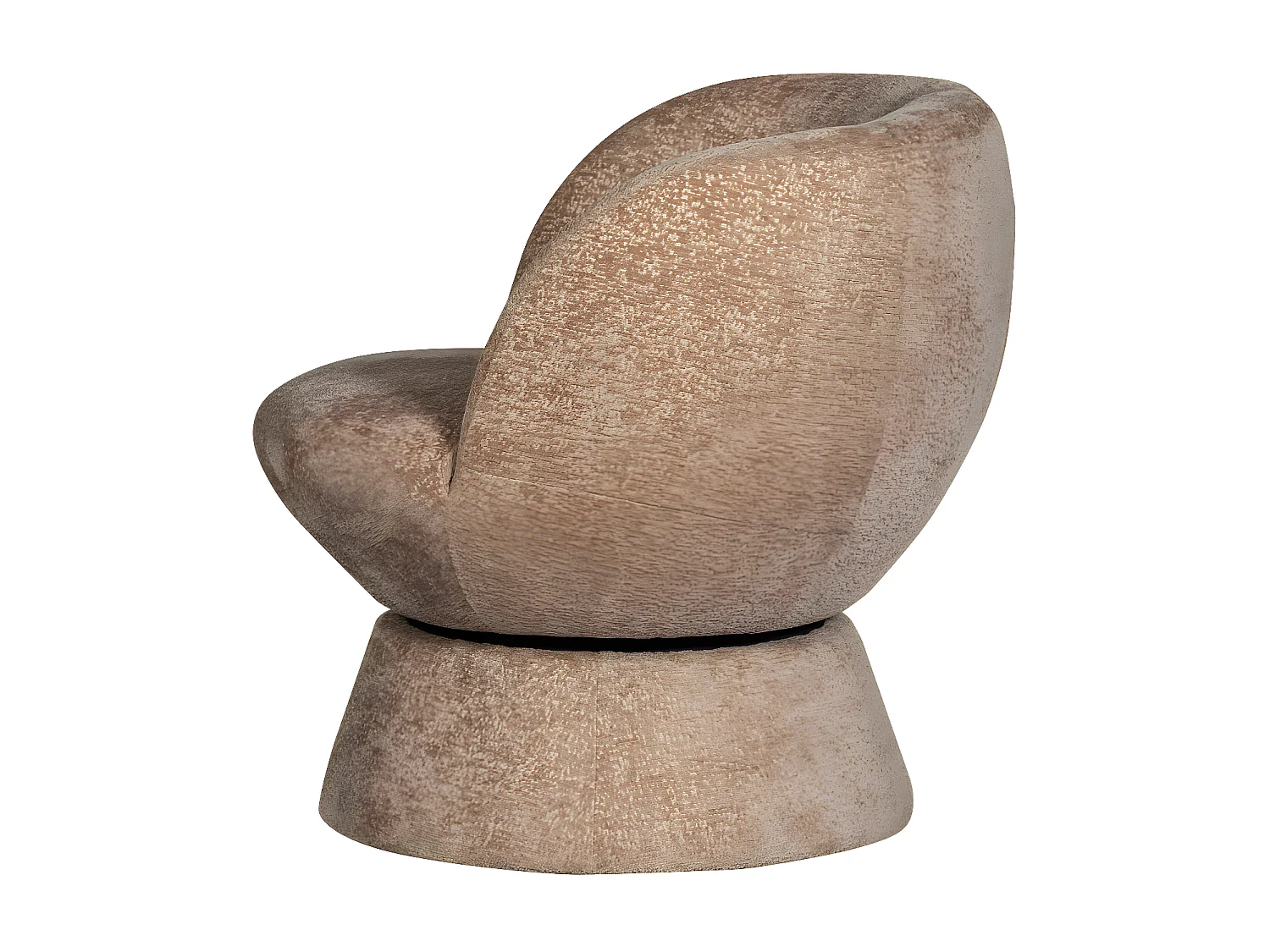 Shuffle - Fauteuil pivotant en tissu - Beige
