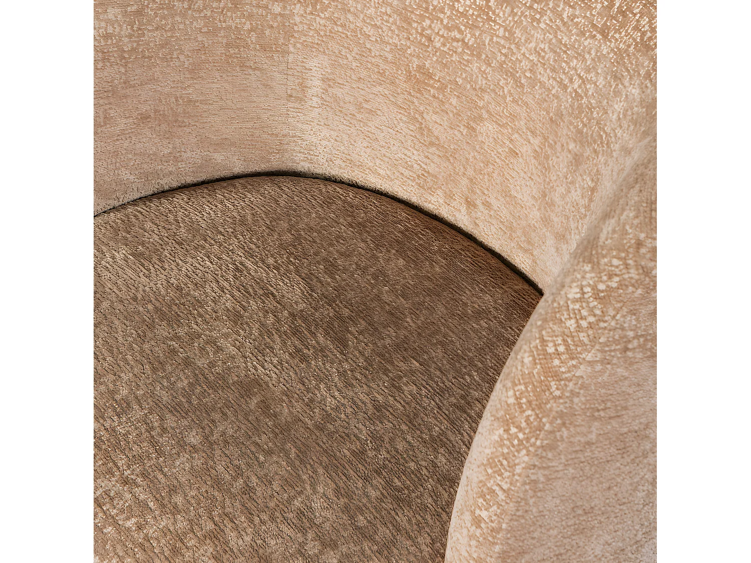 Shuffle - Fauteuil pivotant en tissu - Beige