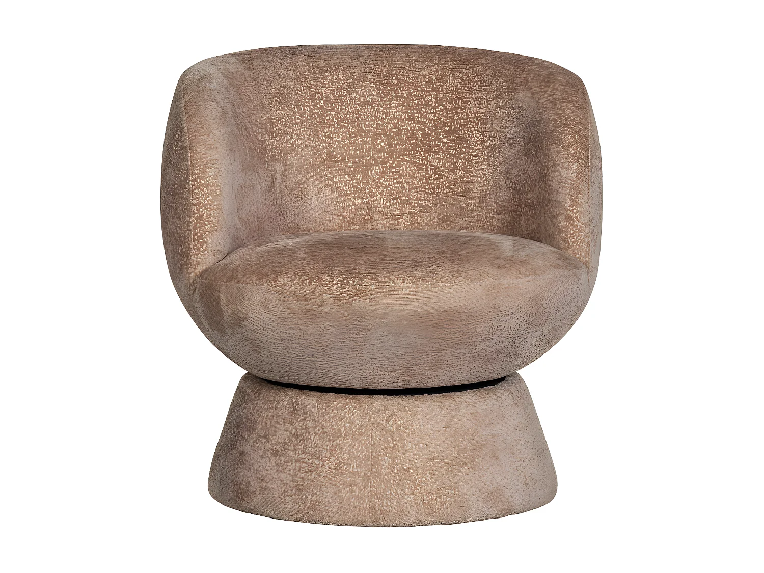 Shuffle - Fauteuil pivotant en tissu - Beige