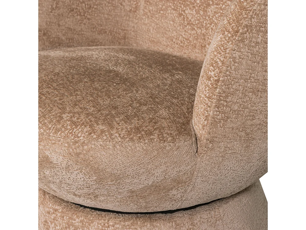 Fauteuil pivotant en tissu tissé SHUFFLE