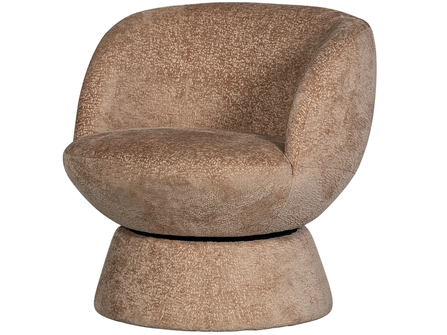 Fauteuil pivotant en tissu tissé SHUFFLE