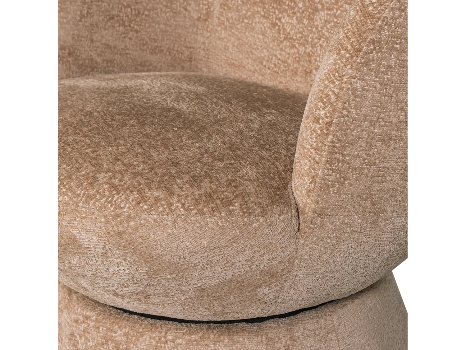 Fauteuil pivotant en tissu tissé SHUFFLE