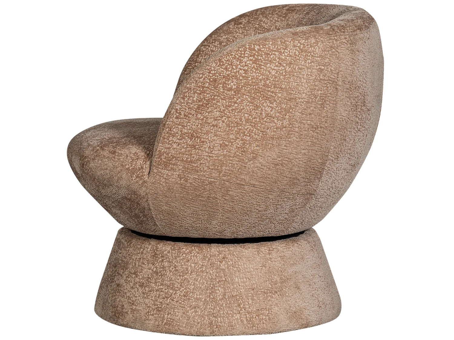 Fauteuil pivotant en tissu tissé SHUFFLE