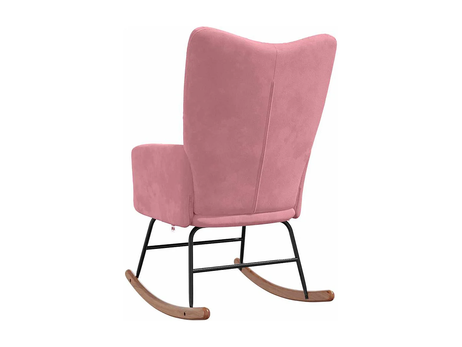 Chaise à bascule Rose Velours