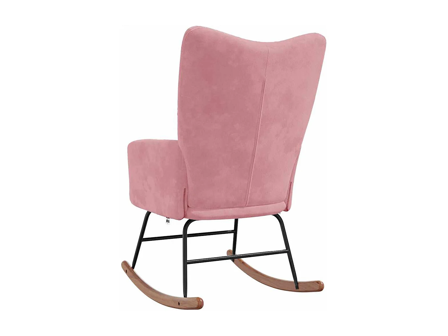 Chaise à bascule Rose Velours