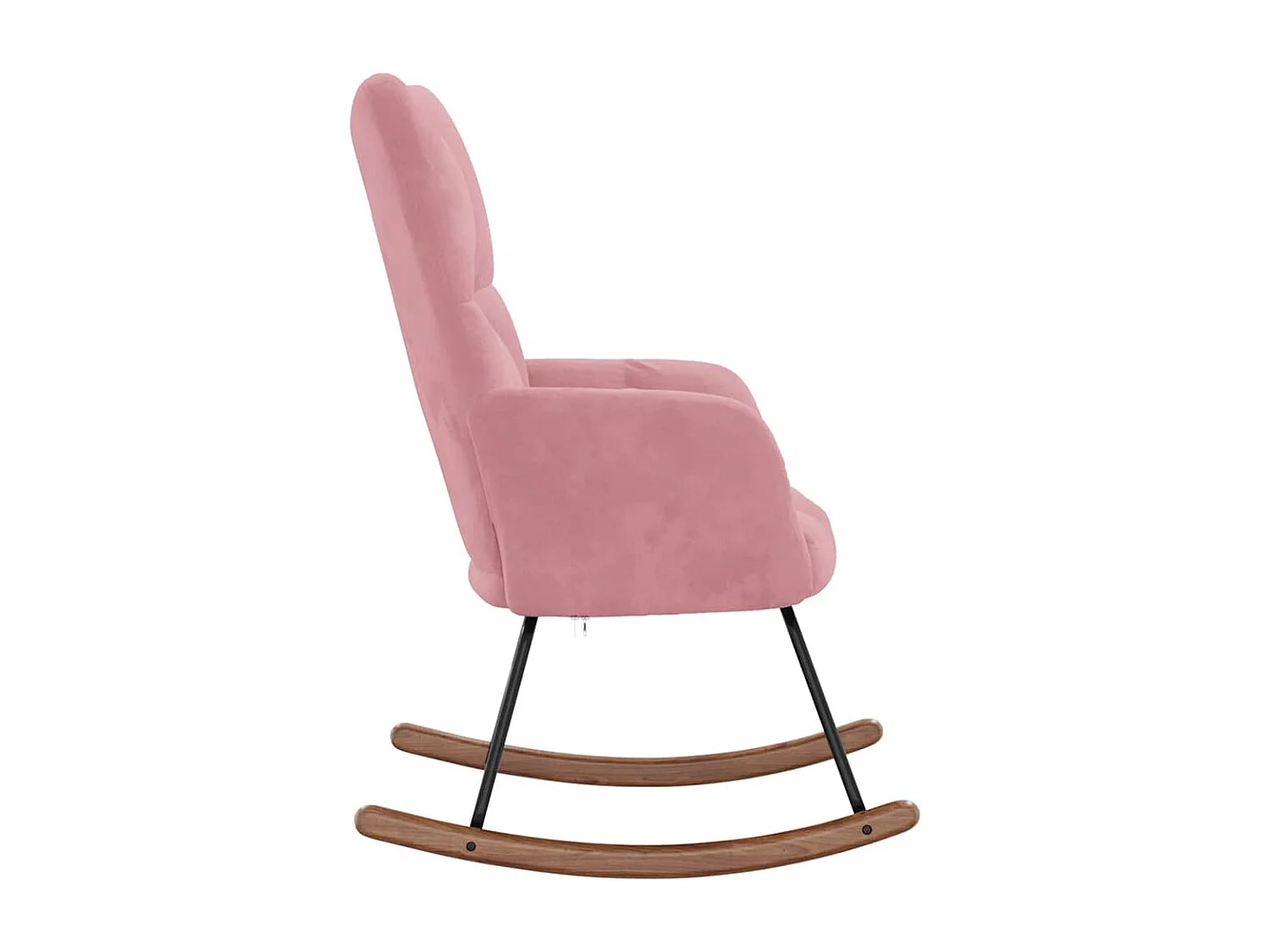 Chaise à bascule Rose Velours