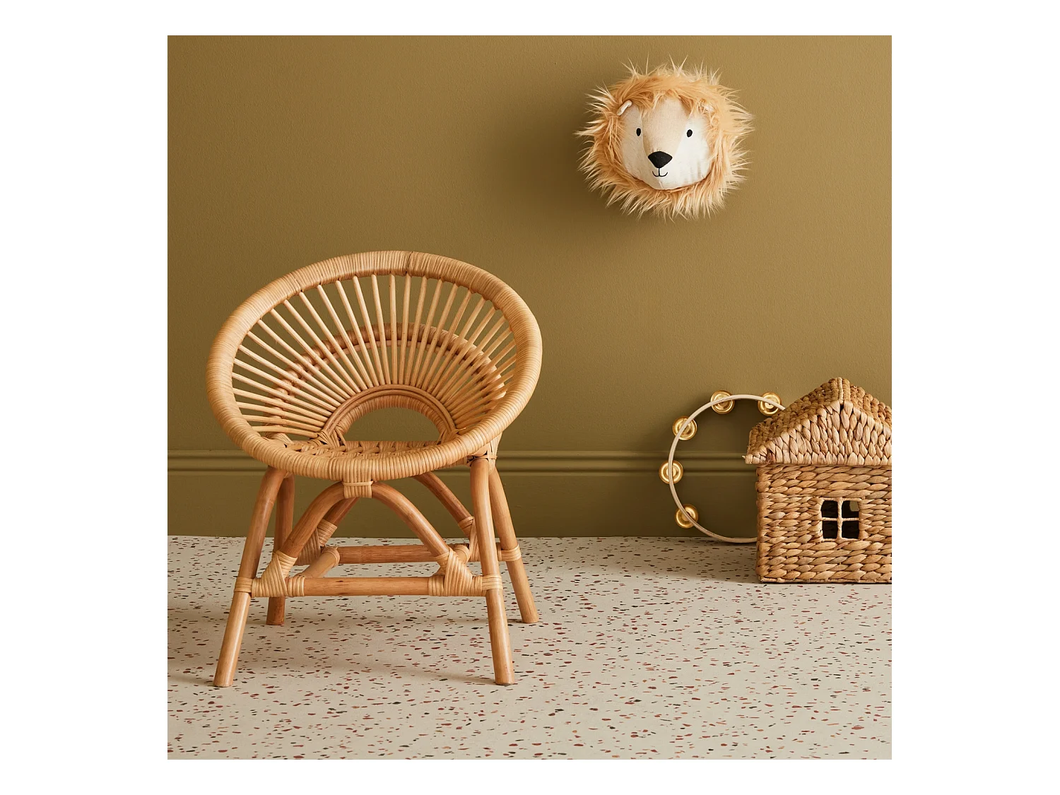 Chaise enfant en rotin Maeva