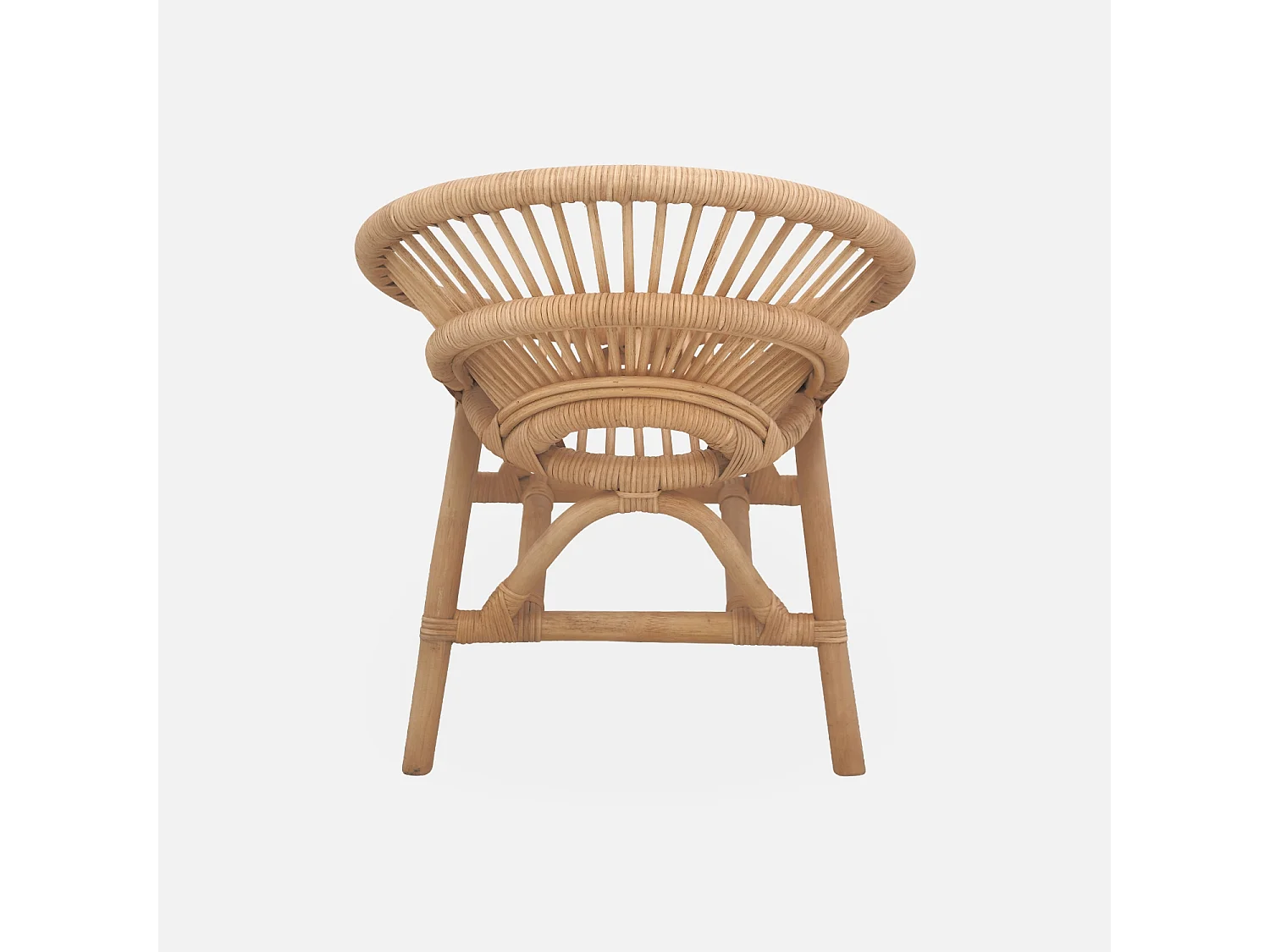 Sedia per bambini in rattan, marrone naturale