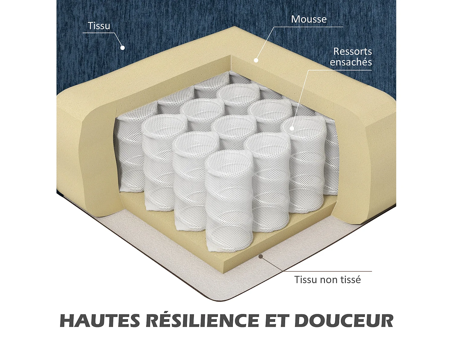 Fauteuil style art déco piètement métal doré tissu bleu