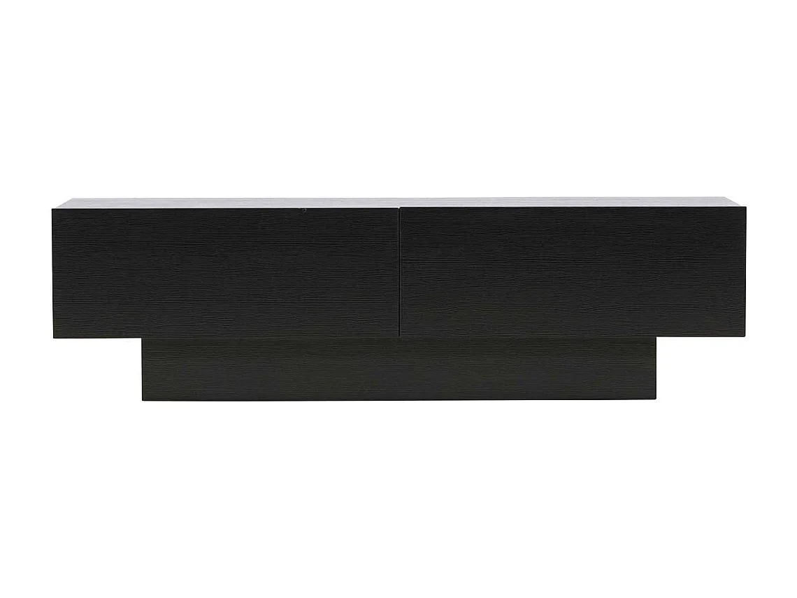 Meuble TV 2 Portes "Cuenca" 160cm Noir