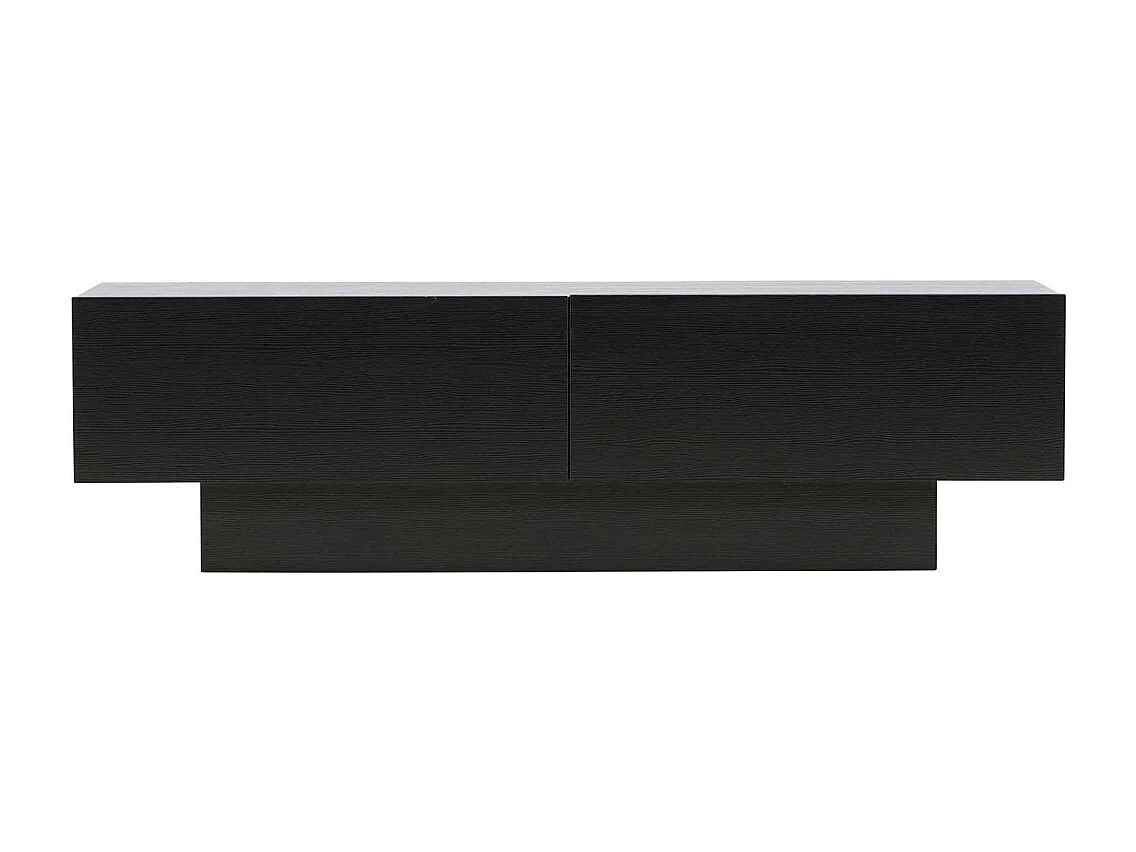 Meuble TV 2 Portes "Cuenca" 160cm Noir