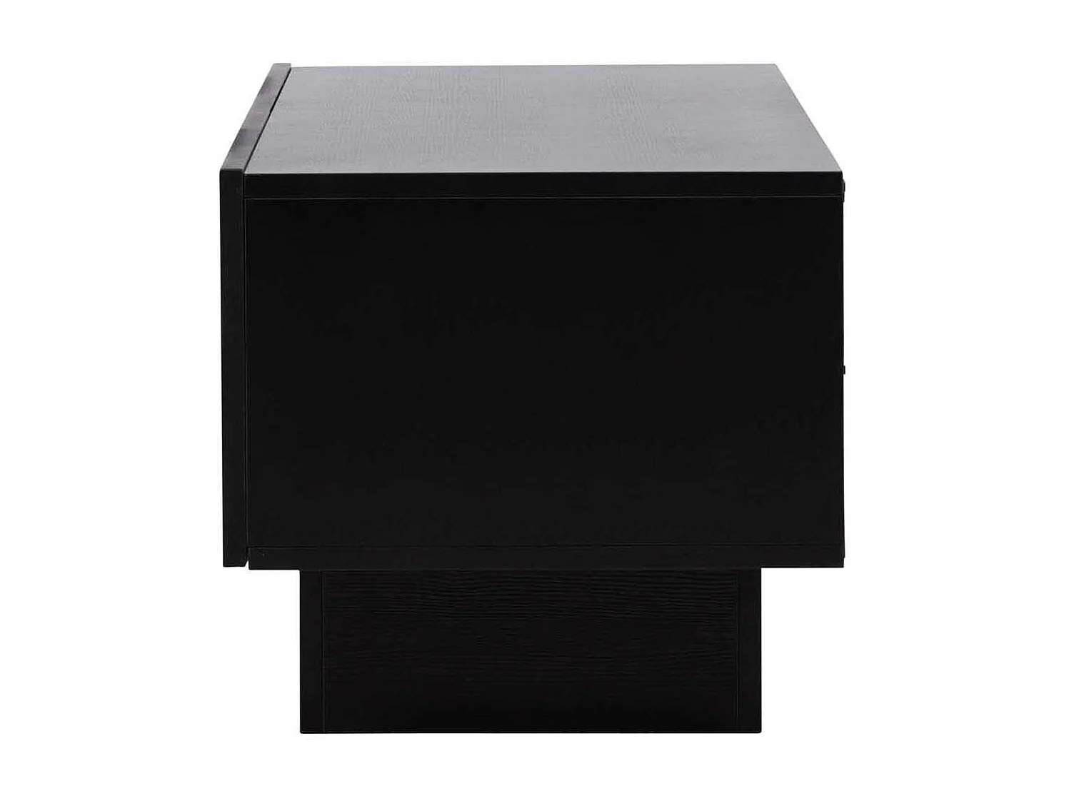 Meuble TV 2 Portes "Cuenca" 160cm Noir