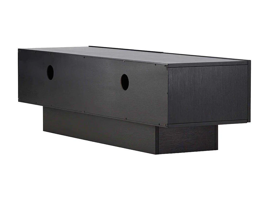 Meuble TV 2 Portes "Cuenca" 160cm Noir