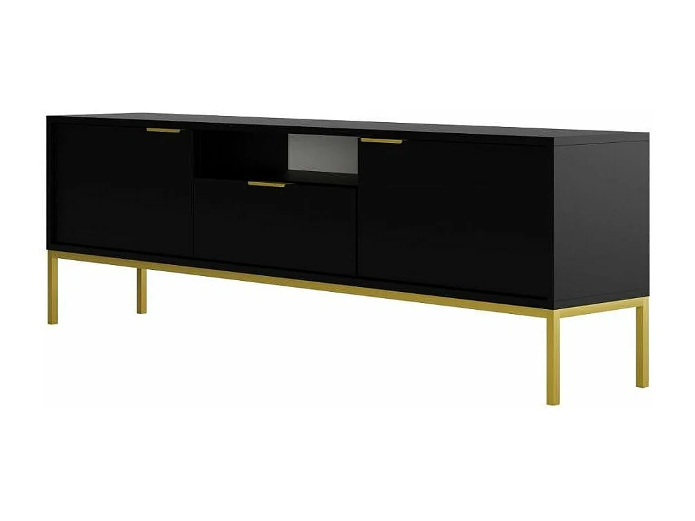 Meuble TV 175 cm Seattle Noir