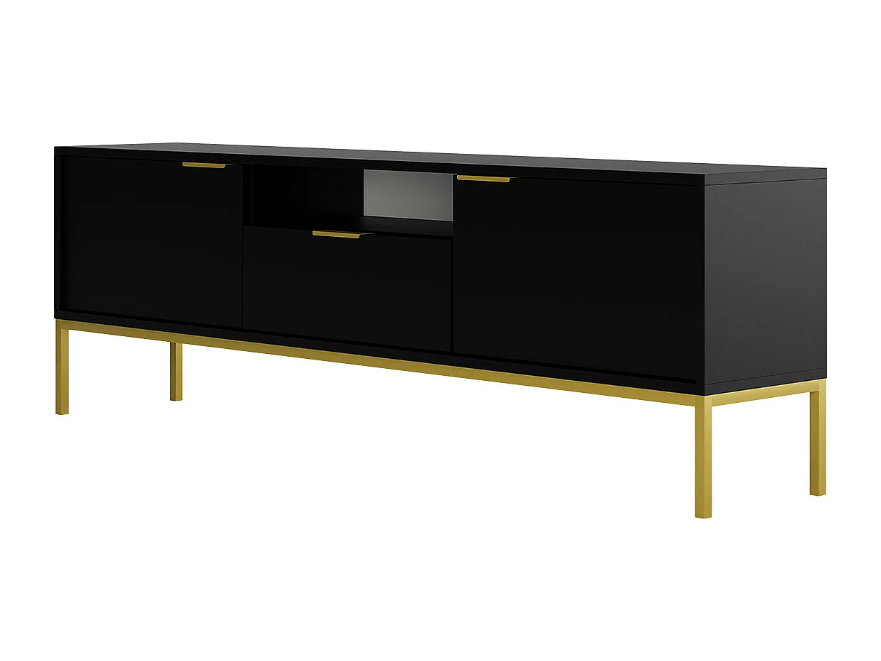 Meuble TV 175 cm Seattle Noir