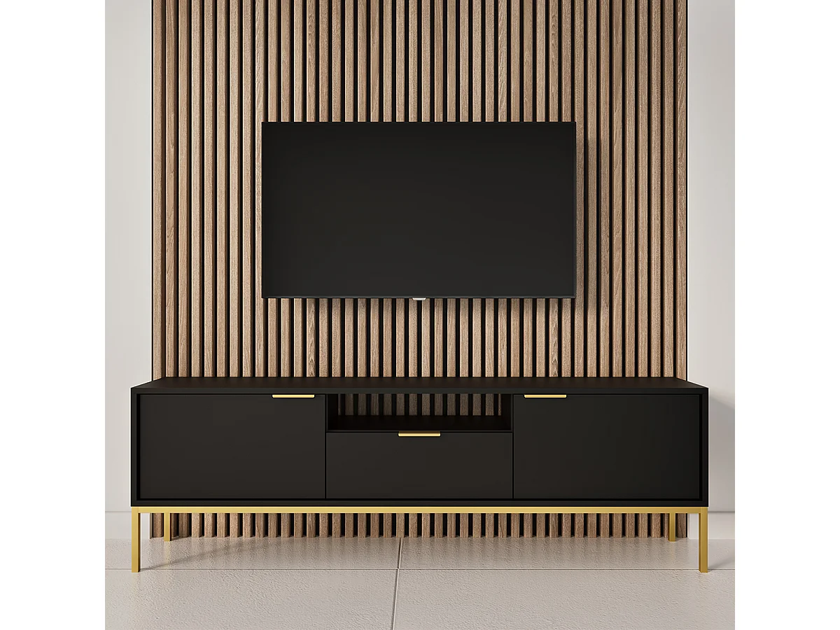 Meuble TV 175 cm Seattle Noir