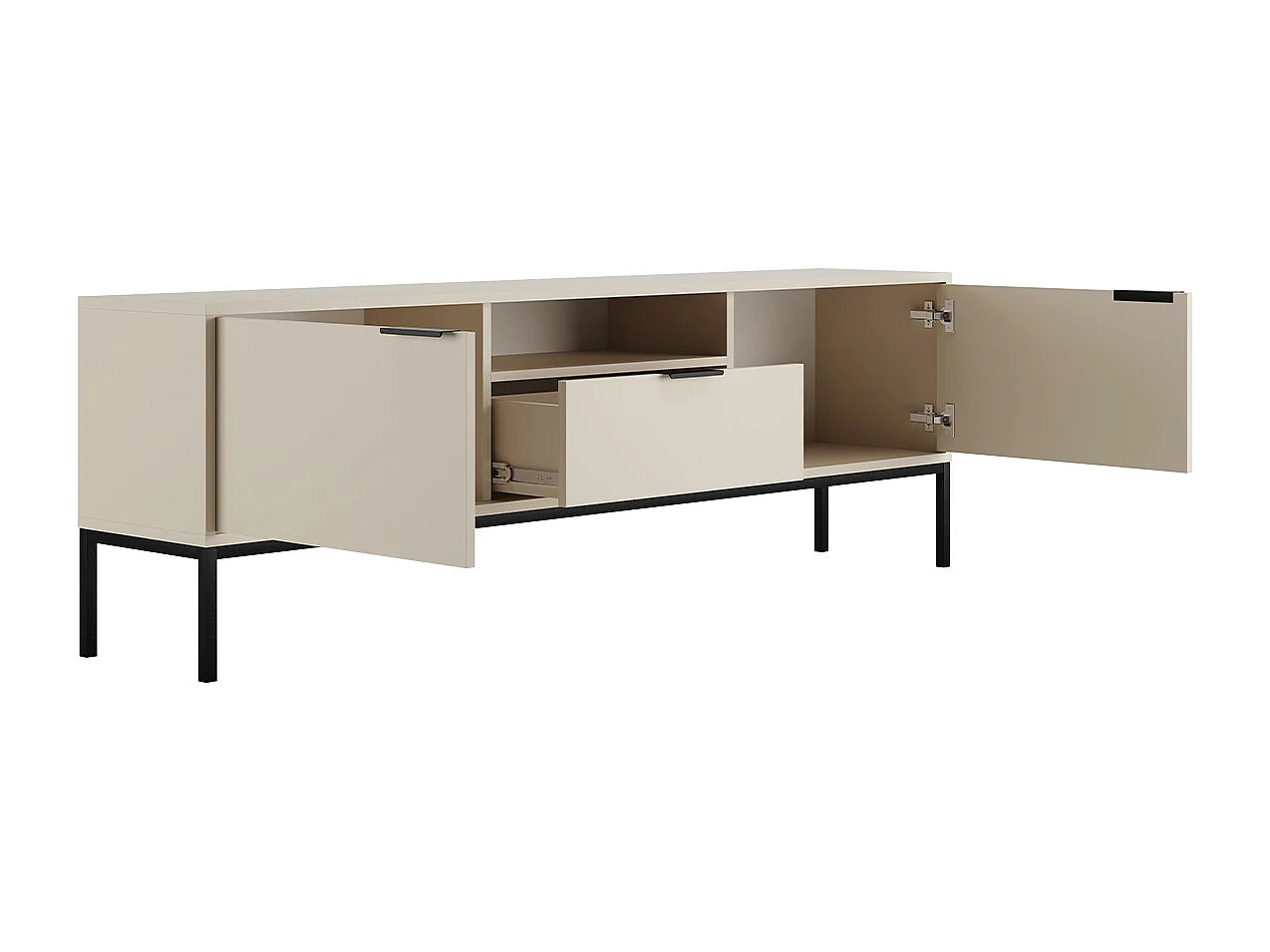 Szafka RTV AUSTIN 175 kaszmir/czarna