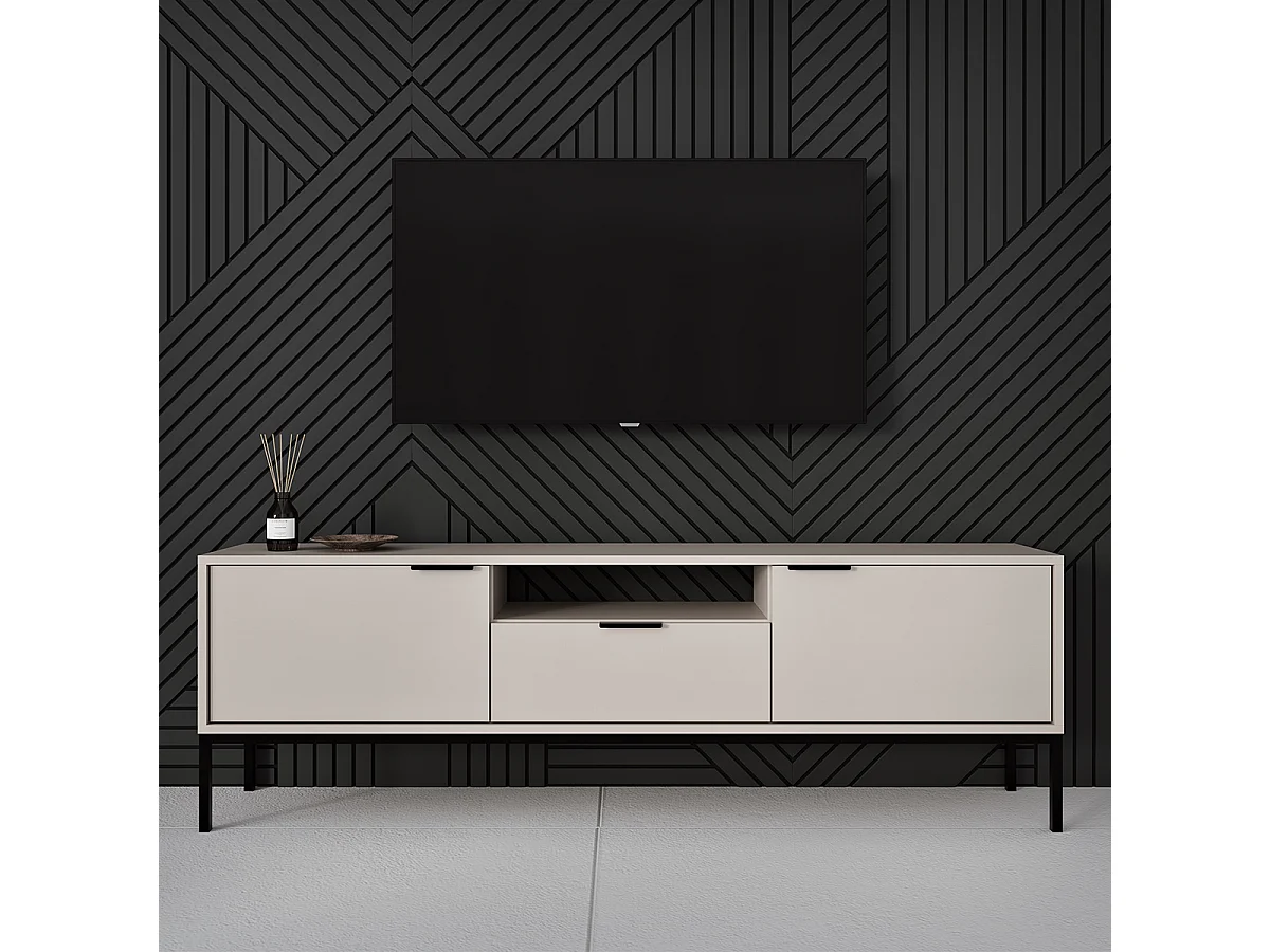 Szafka RTV AUSTIN 175 kaszmir/czarna