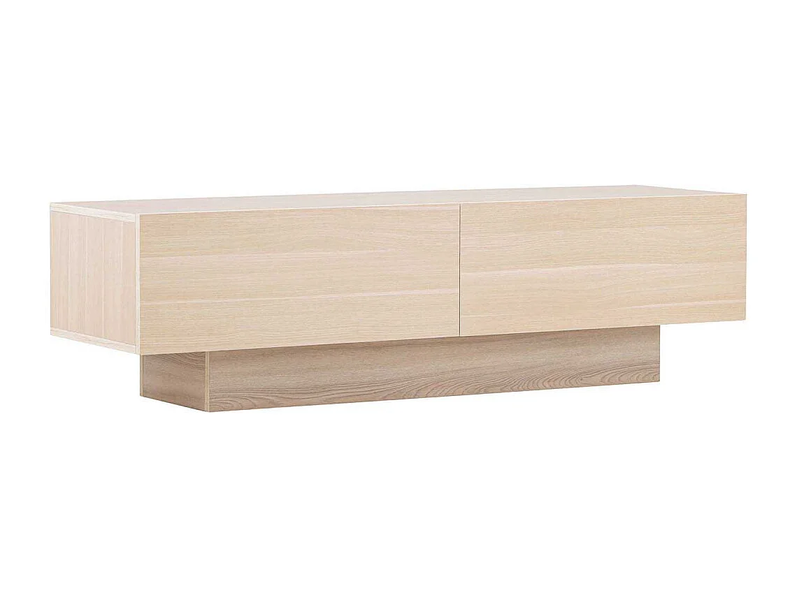 Meuble TV 2 Portes "Cuenca" 160cm Naturel