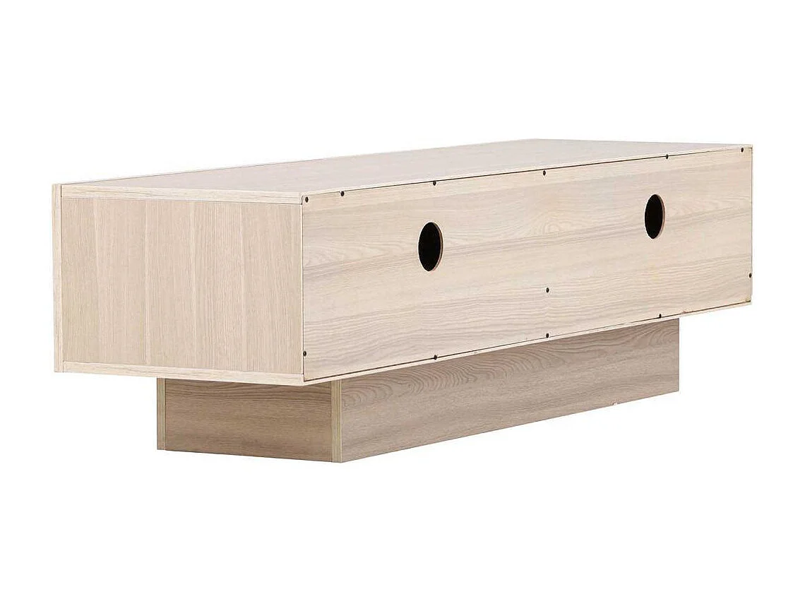 Meuble TV 2 Portes "Cuenca" 160cm Naturel