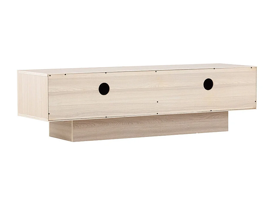 Meuble TV 2 Portes "Cuenca" 160cm Naturel