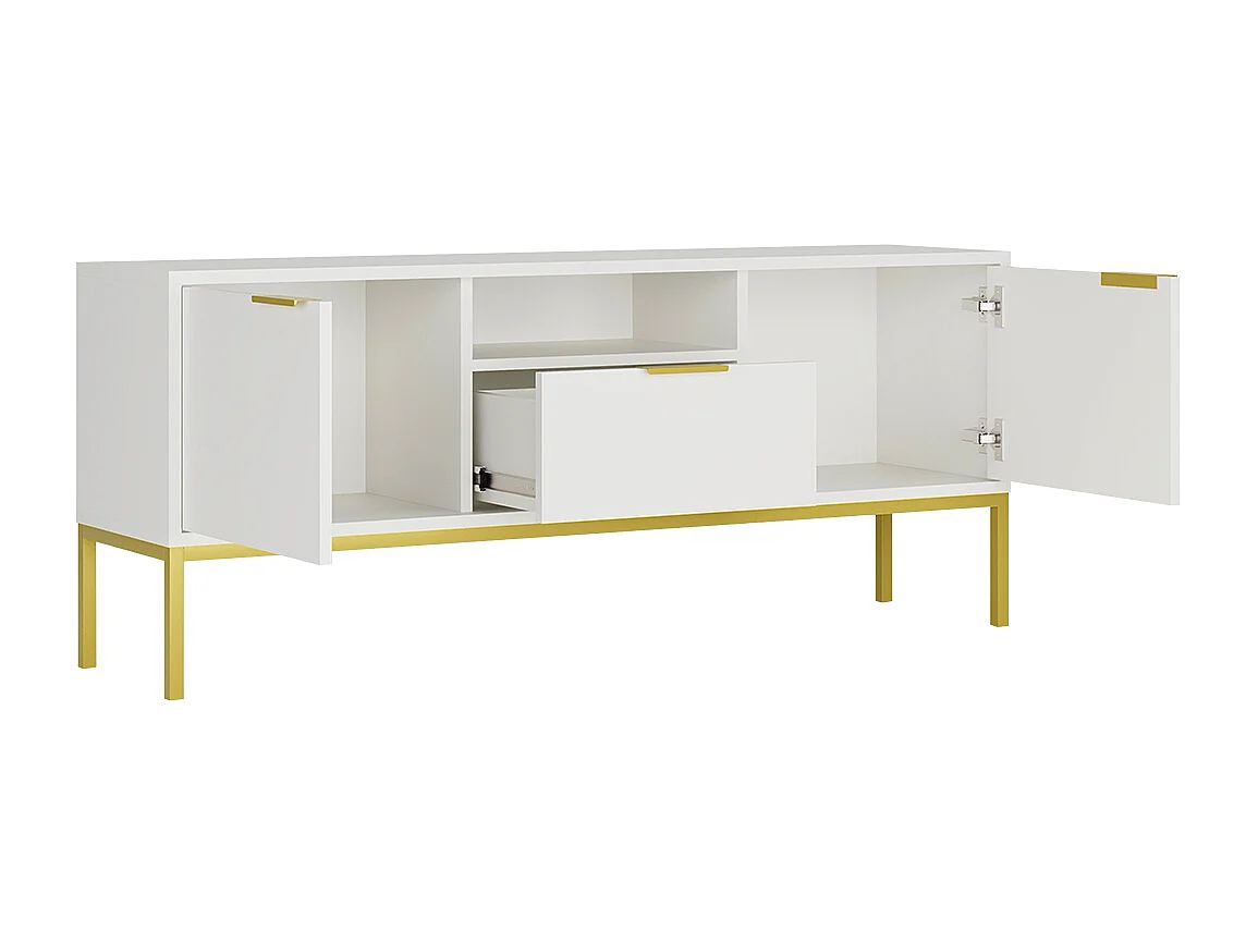 TV-Möbel 135 cm Seattle Weiß