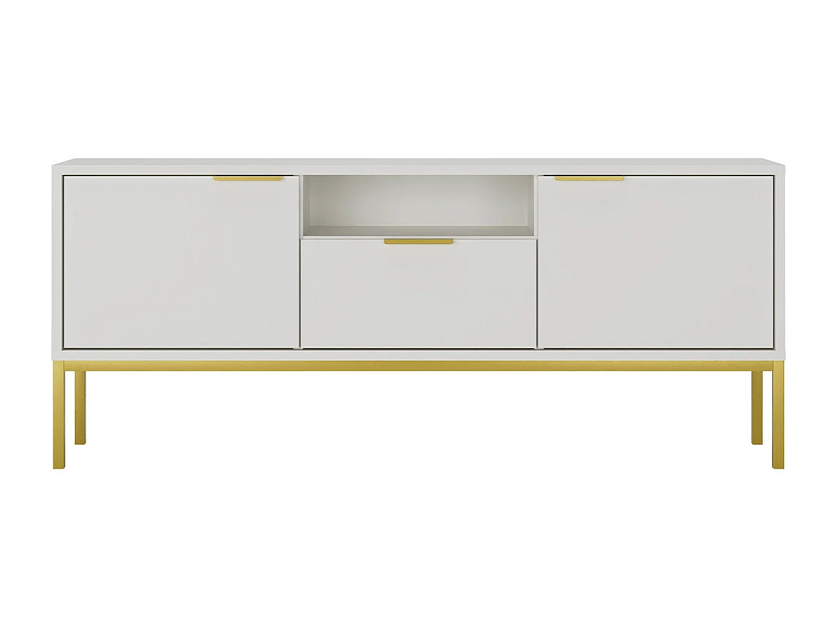 Meuble TV 135 cm Seattle Blanc