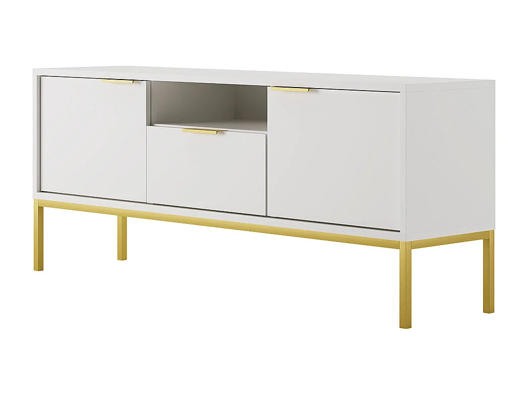 Meuble TV 135 cm Seattle Blanc