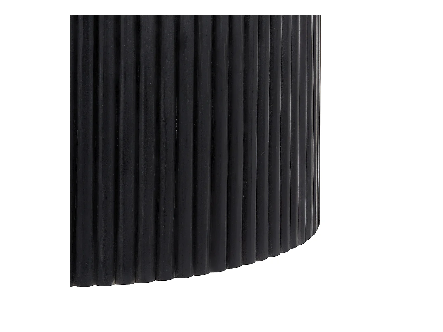 Couchtisch KIRKWOOD Mango Holz Schwarz mit Stauraum