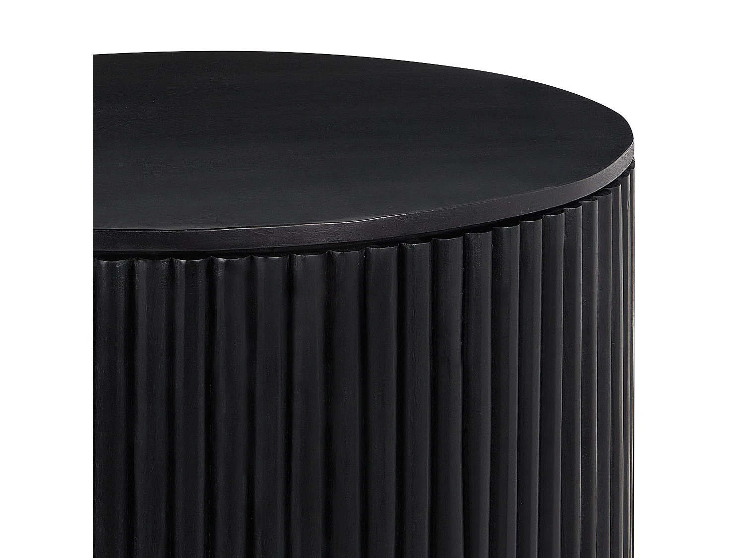 Table basse KIRKWOOD Bois de manguier Noir avec rangement
