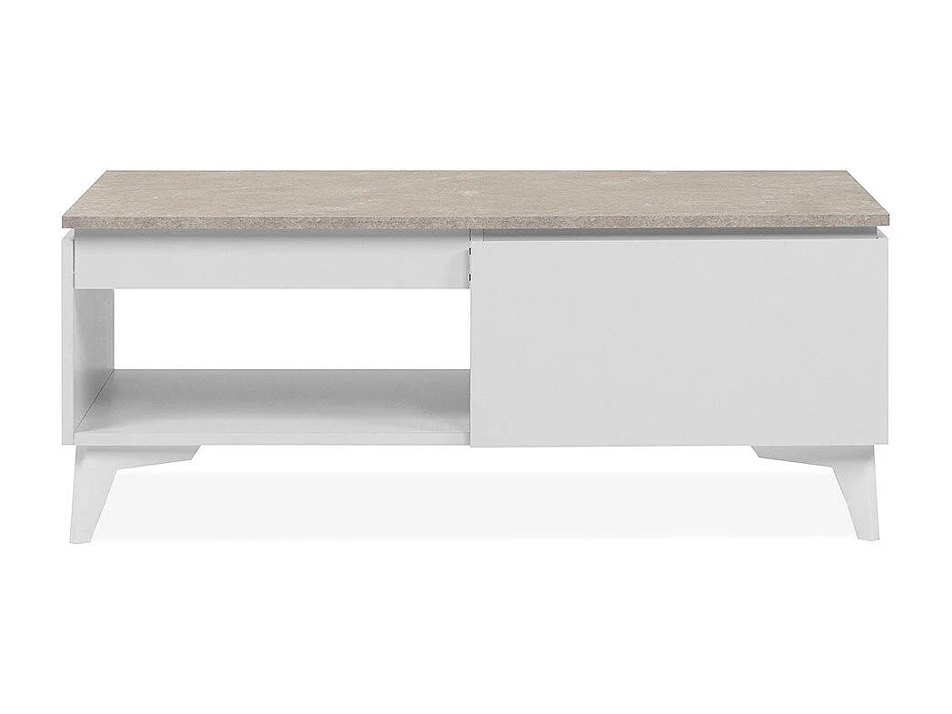 Table basse 1 tiroir 1 niche L100 cm - BERTRIX