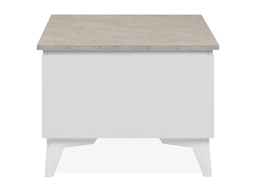 Table basse 1 tiroir 1 niche L100 cm - BERTRIX
