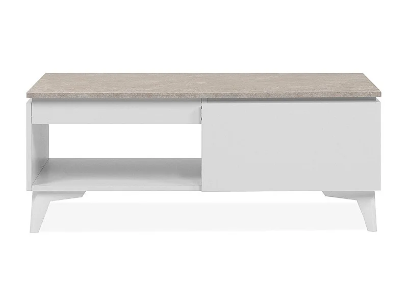 Table basse 1 tiroir 1 niche L100 cm - BERTRIX