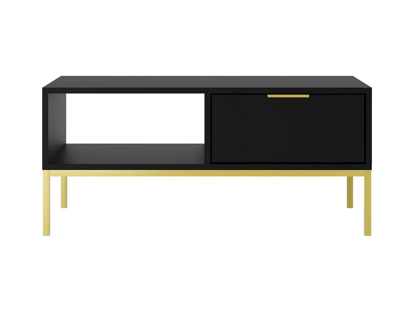 Moderne salontafel Kristina-Kleur Zwart-Breedte 100 cm