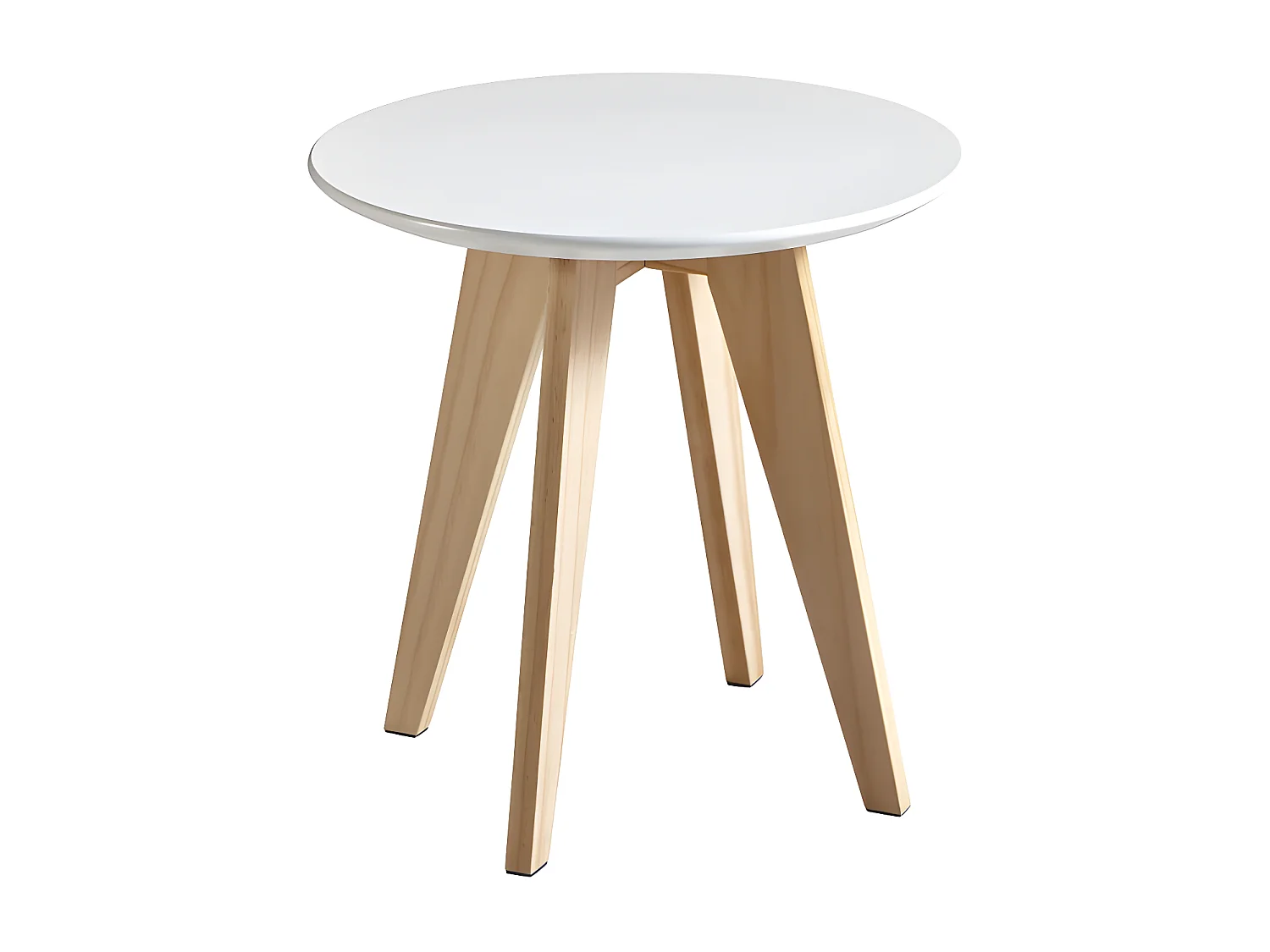 Table basse  "Rondo" - 40 x 40 x 40 cm - Blanc