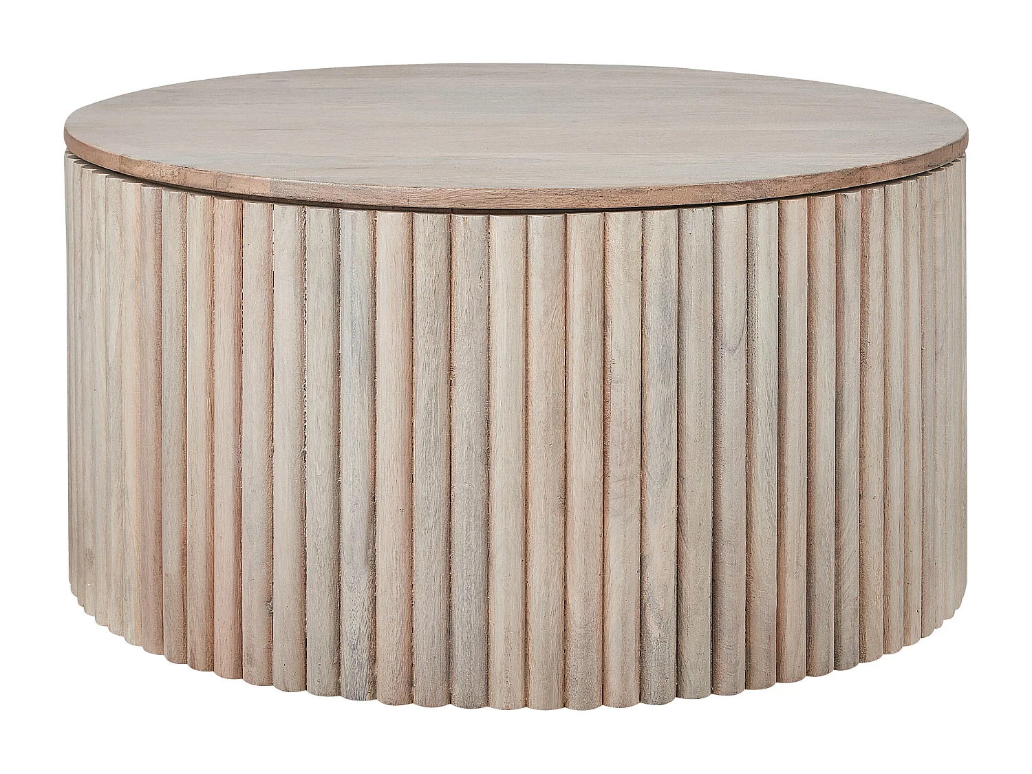 Salontafel KIRKWOOD Mangohout Lichtbruin met opbergruimte