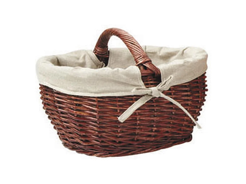 Panier de marché en osier marron Grand