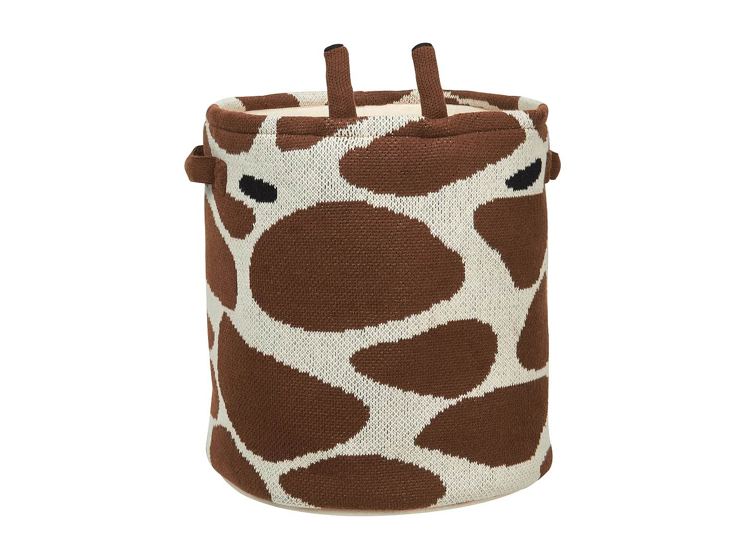 Lot de 2 paniers enfants Girafe POMANG Coton Marron