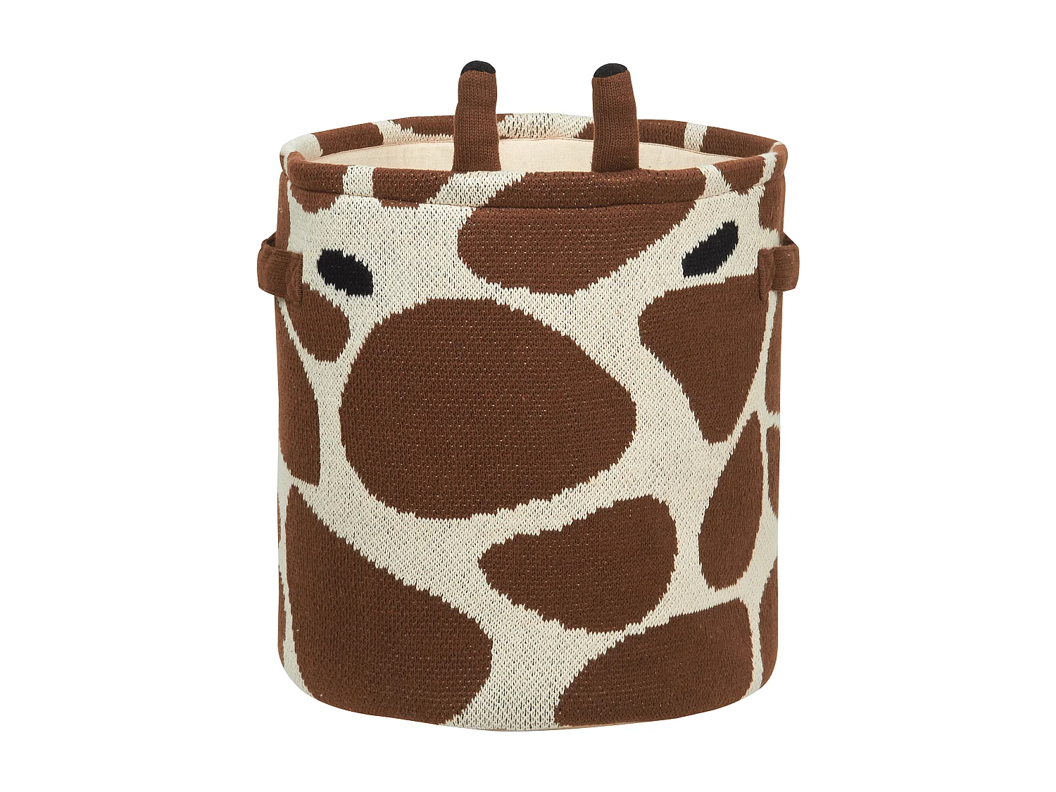 Lot de 2 paniers enfants Girafe POMANG Coton Marron