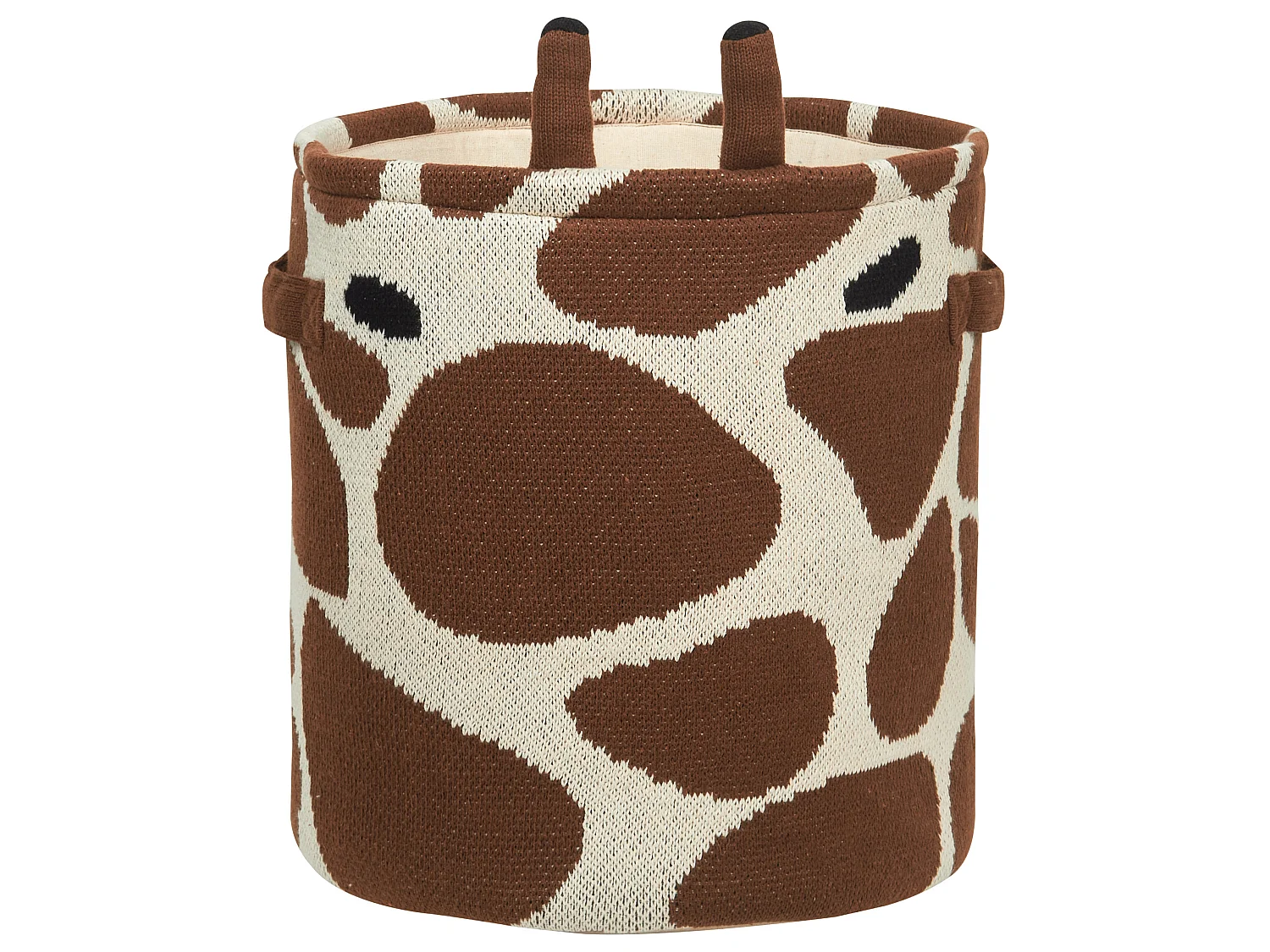 Lot de 2 paniers enfants Girafe POMANG Coton Marron