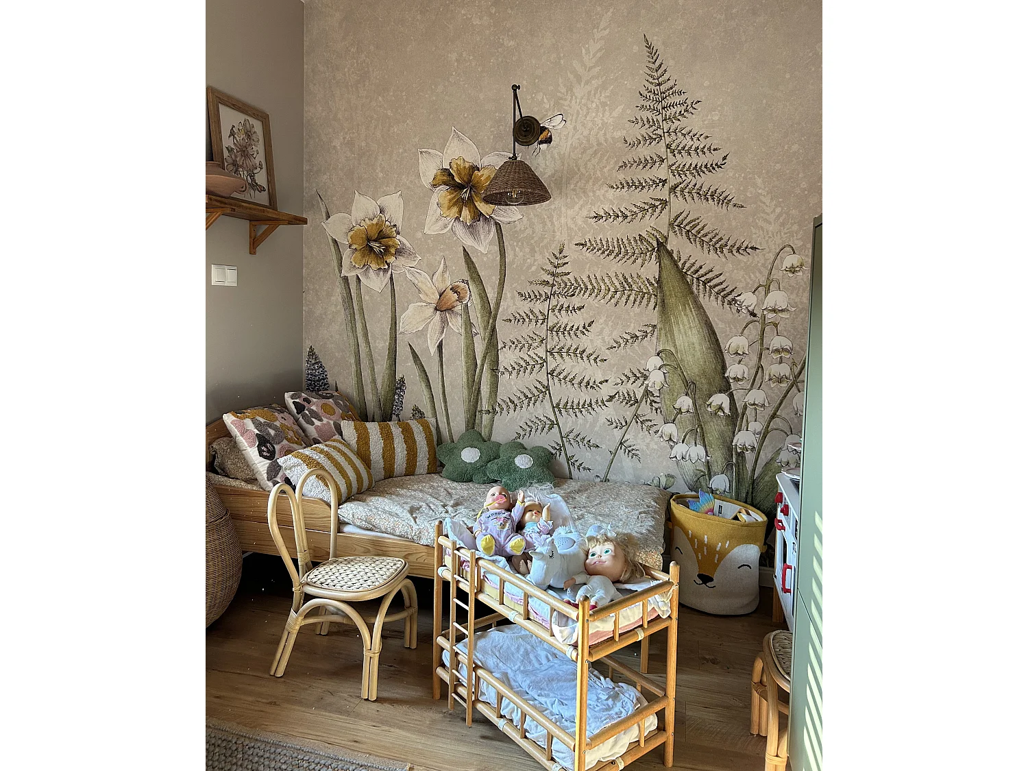 Panier enfants Renard HARRORI Coton Beige